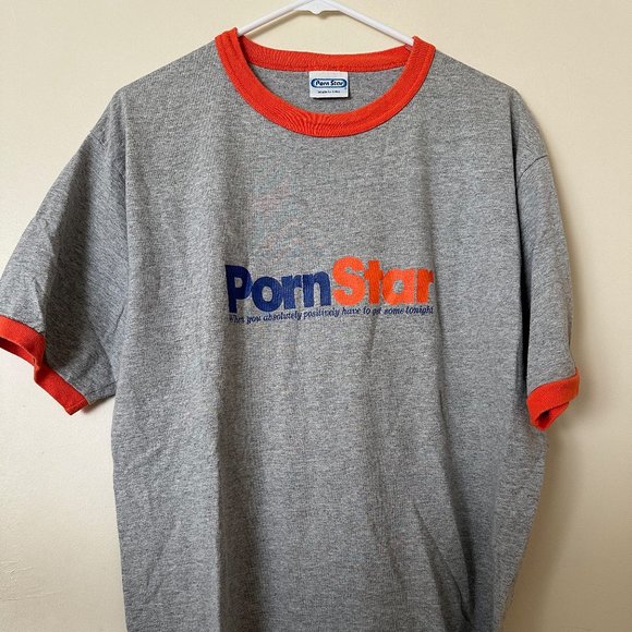 Porn Star Clothing Vintage Ringer Tee - Large